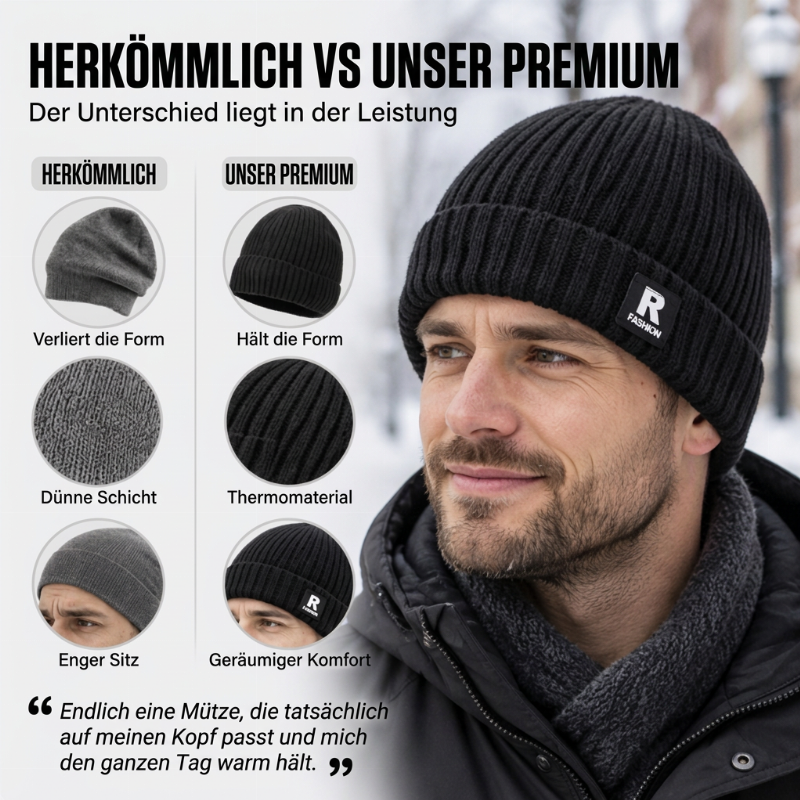 🔥🔥🔥Kauf 1, erhalte 1 gratis! ✨✨Begrenzter Vorrat verfügbar, nicht verpassen!🎁👍Lässige warme Strick-Mütze für Herren