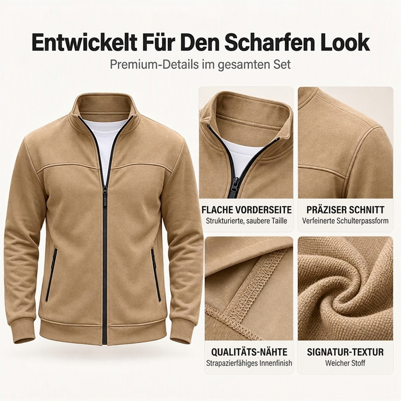 🚀 Sparen Sie jetzt Zeit & Geld! 😍Freizeitjacke für Herren mit Stehkragen