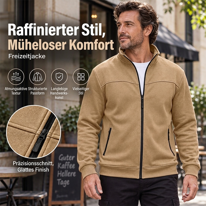 🚀 Sparen Sie jetzt Zeit & Geld! 😍Freizeitjacke für Herren mit Stehkragen