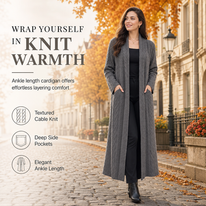 ✈Neu eingetroffen – jetzt versandkostenfrei!✈Freizeit Strickjacke Lang