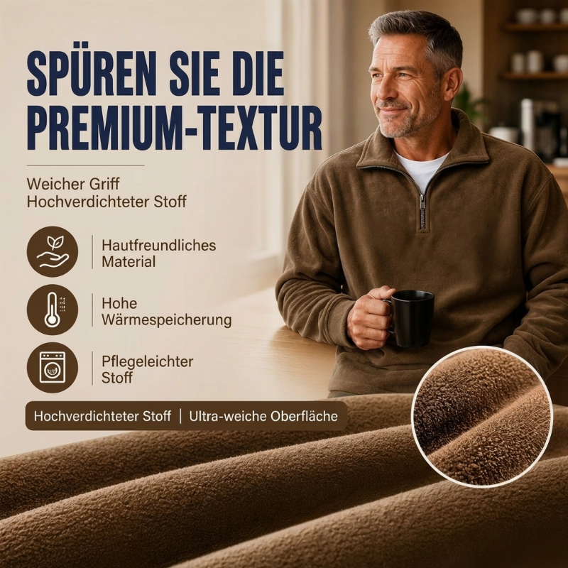 📢🎉50%Rabatt!!!🛍️✨Lässiges Viertelreißverschluss-Sweatshirt für Herren
