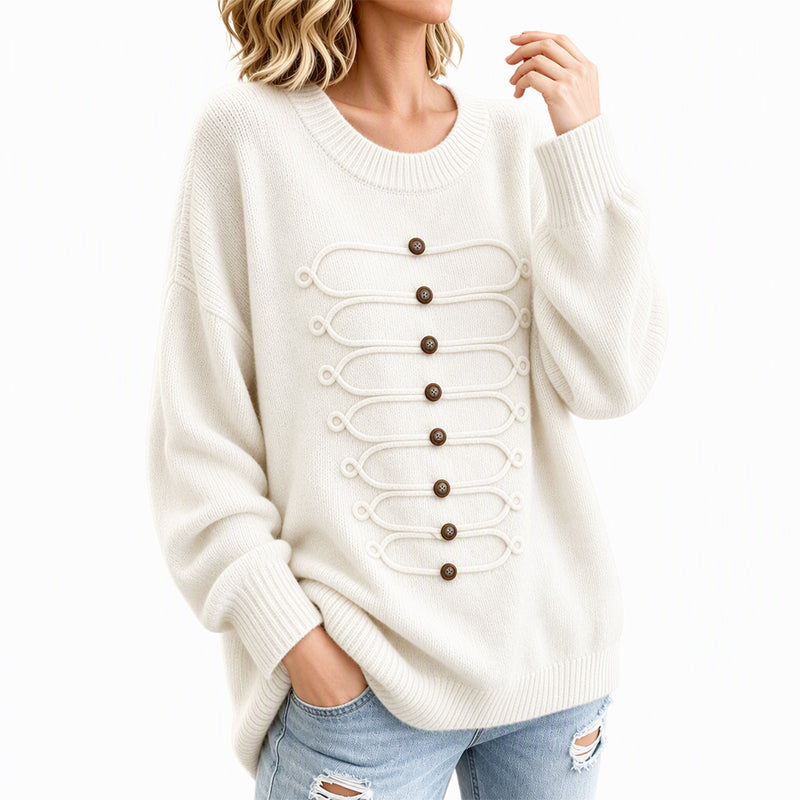 ⏰ Countdown läuft – 50% nur noch 3 Tage! Damen eleganter Rundstrickzopf Pullover