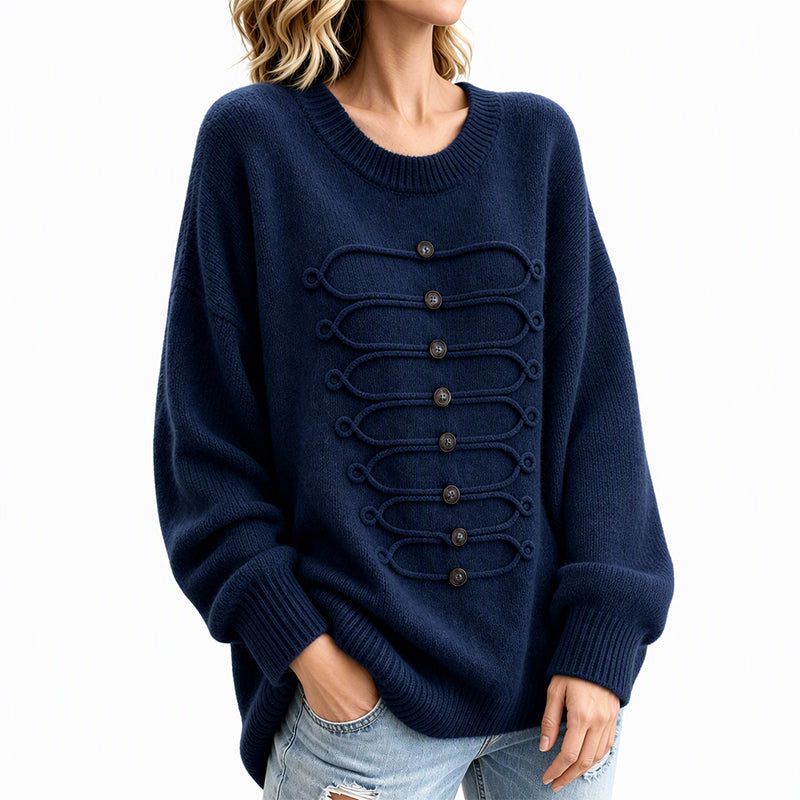 ⏰ Countdown läuft – 50% nur noch 3 Tage! Damen eleganter Rundstrickzopf Pullover