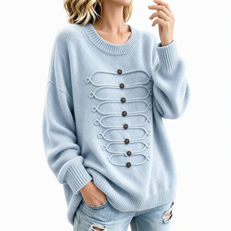 ⏰ Countdown läuft – 50% nur noch 3 Tage! Damen eleganter Rundstrickzopf Pullover