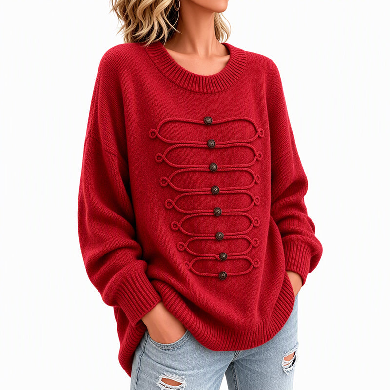 ⏰ Countdown läuft – 50% nur noch 3 Tage! Damen eleganter Rundstrickzopf Pullover
