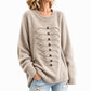 ⏰ Countdown läuft – 50% nur noch 3 Tage! Damen eleganter Rundstrickzopf Pullover