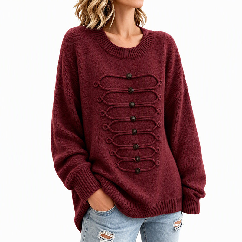 ⏰ Countdown läuft – 50% nur noch 3 Tage! Damen eleganter Rundstrickzopf Pullover