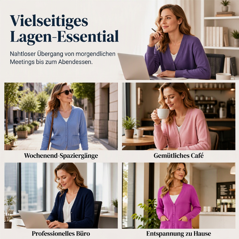 📦 Täglich 500+ Pakete versendet! Warme pflegeleichte Strickjacke