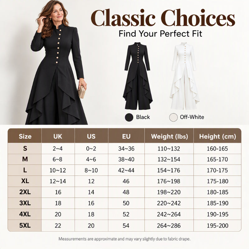 🔥Beliebtes Produkt ！✨✨Elegantes zweiteiliges Damen-Outfit: Langmantel mit weitem Bein