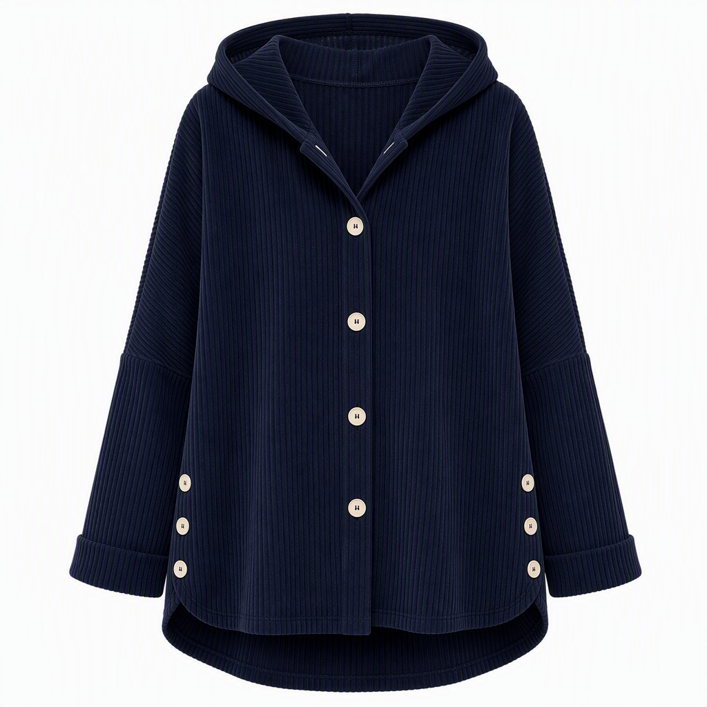 📢✨ Deine neue Lieblingsjacke ✨Lässige, weite Kapuzenjacke aus Cord für Damen