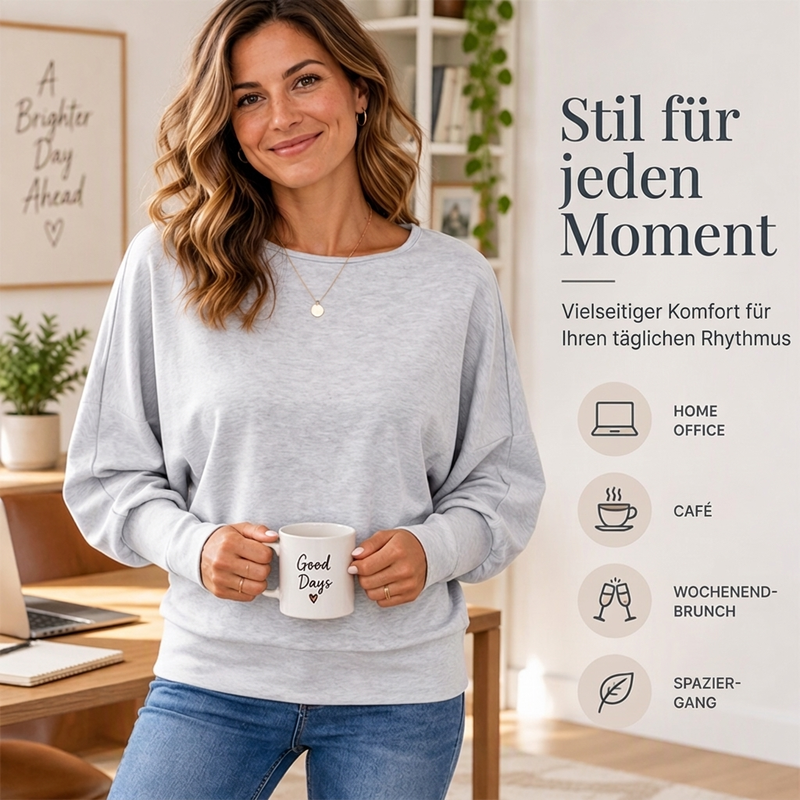 ✨Begrenzter Vorrat verfügbar, nicht verpassen!!!🛍️✨Damen Freizeit Pullover mit Fledermausärmeln