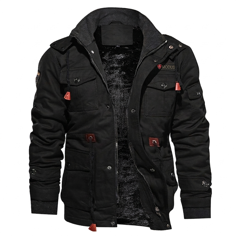 🎯 50% Rabatt + Gratis Versand! 🚚 Wärmende Winterjacke für Herren mit abnehmbarer Kapuze