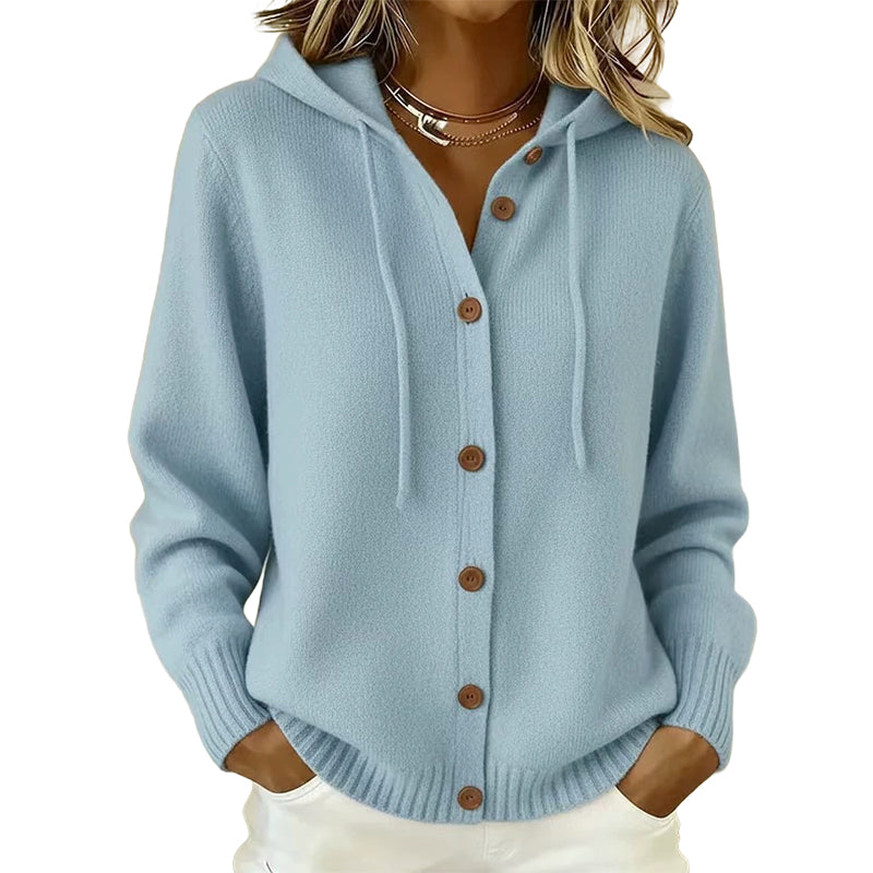 🚀 Sparen Sie jetzt Zeit & Geld! 😍🎉✨Bequeme Strick-Cardigan mit Kapuze für Damen