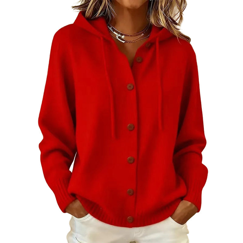 🚀 Sparen Sie jetzt Zeit & Geld! 😍🎉✨Bequeme Strick-Cardigan mit Kapuze für Damen