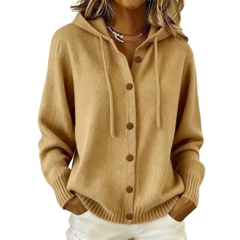 🚀 Sparen Sie jetzt Zeit & Geld! 😍🎉✨Bequeme Strick-Cardigan mit Kapuze für Damen