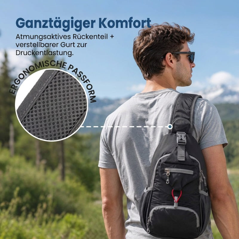 🎒 50% Rabatt | Smarte Organisation & kompakter Komfort – Herren Sling Bag