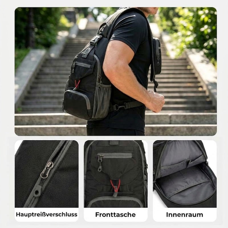 🎒 50% Rabatt | Smarte Organisation & kompakter Komfort – Herren Sling Bag